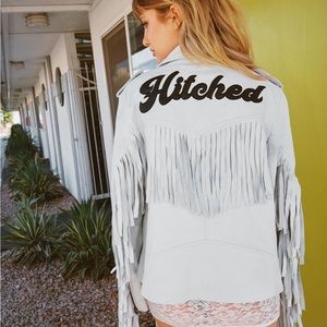 Hitched wedding jacket - real leather!